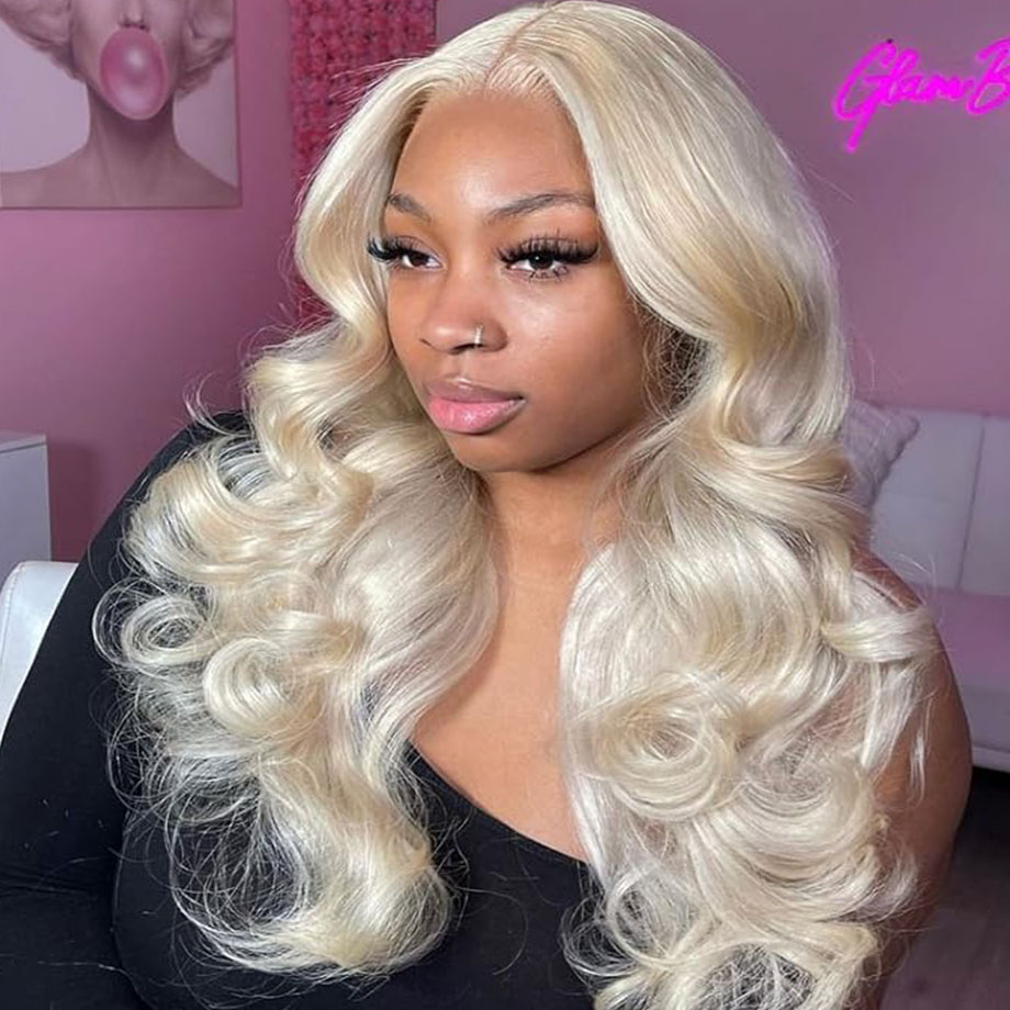 613 Blonde Body Wave Lace Front Wig - Vücut Dalgası 613 İnsan Saçı Perukları