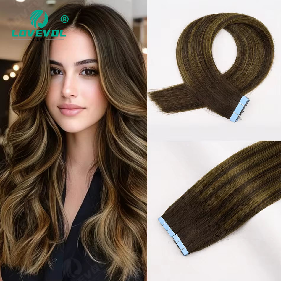 Invisible Tape In Extensions Real Hair - Moda Trendi, Peruk Görünümü Veren Saç