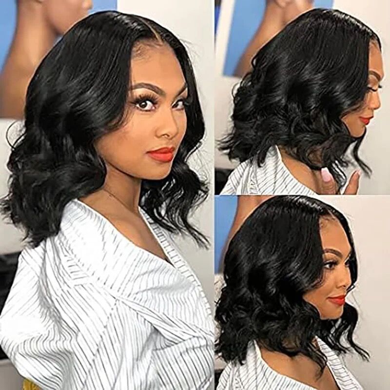 Glueless Wear And Go Human Hair Wig - Vücut dalga dantel ön peruk ön