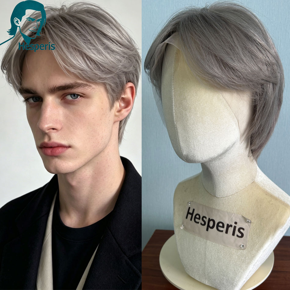 Hesperis Brezilya Remy Gri Ren - Pre Parted 13X4 Lace Front Bob Wig incelemesi ve fiyatı