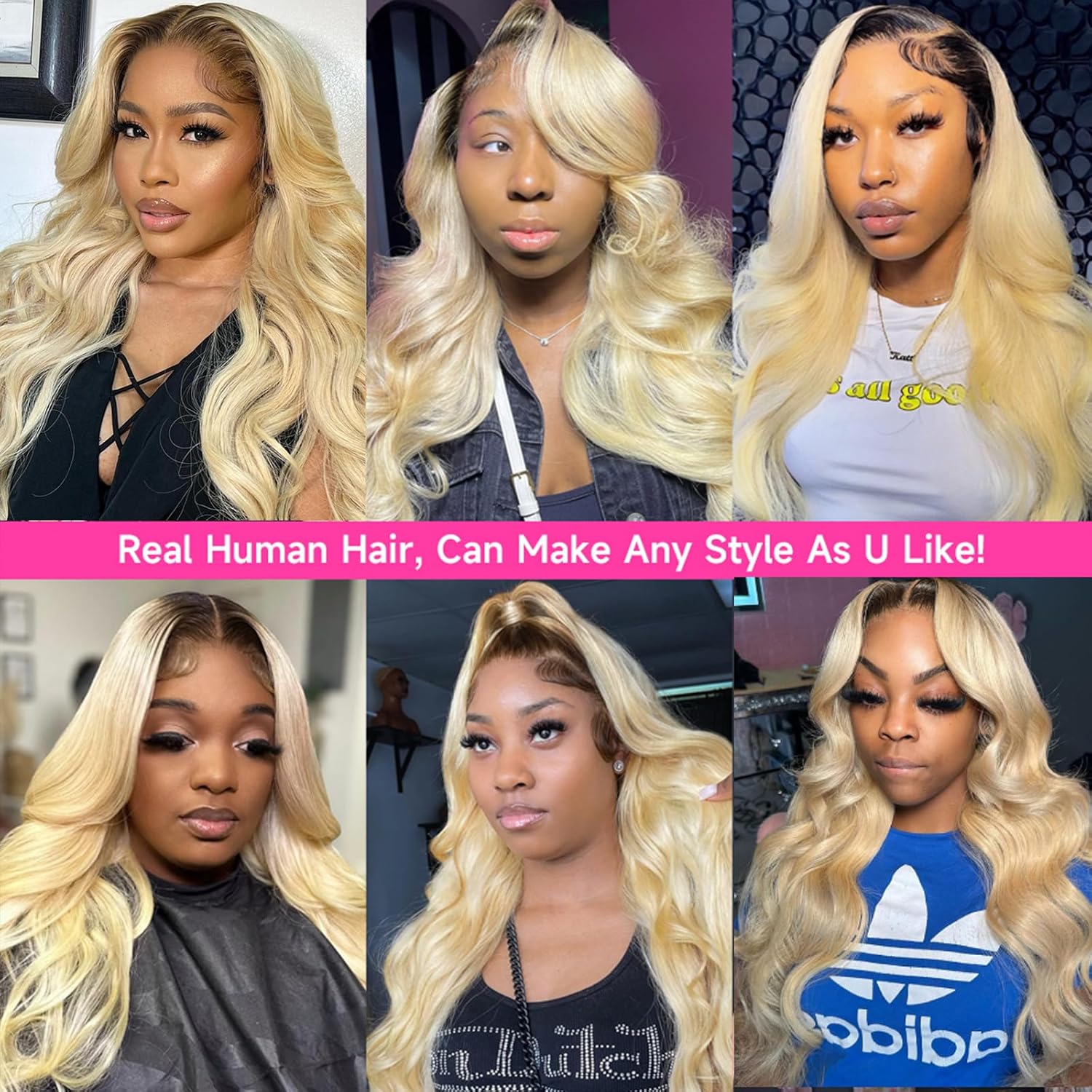 1B 613 Doğal Dalgalı İnsan Saç - 613 Blonde Body Wave Lace Front Wig incelemesi ve fiyatı