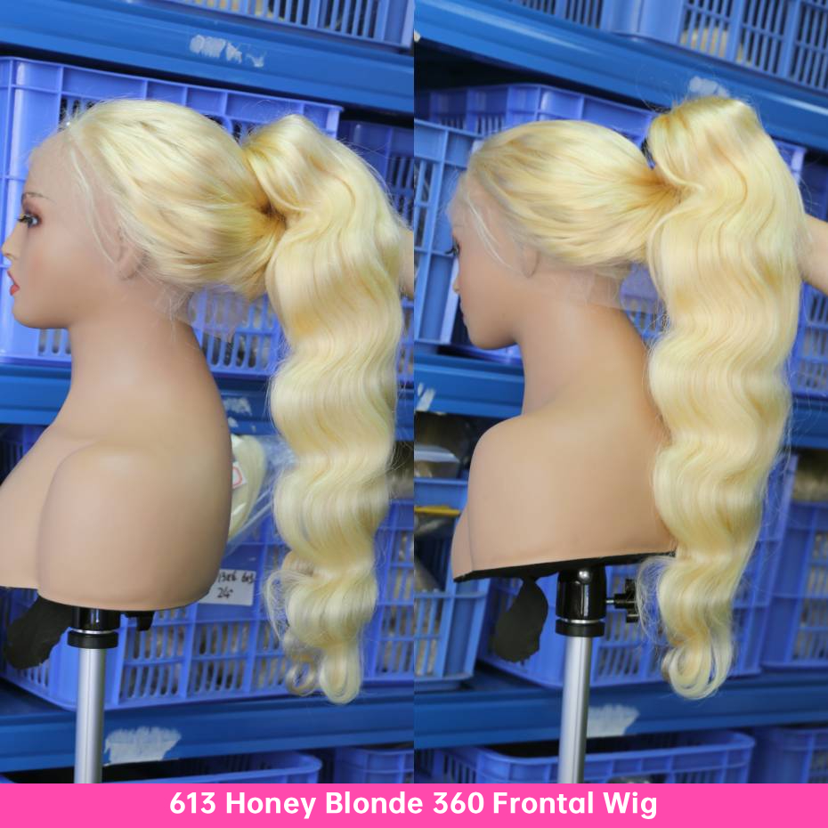 250 Yoğunluklu 613 İnsan Saçı  - 613 Blonde Body Wave Lace Front Wig incelemesi ve fiyatı