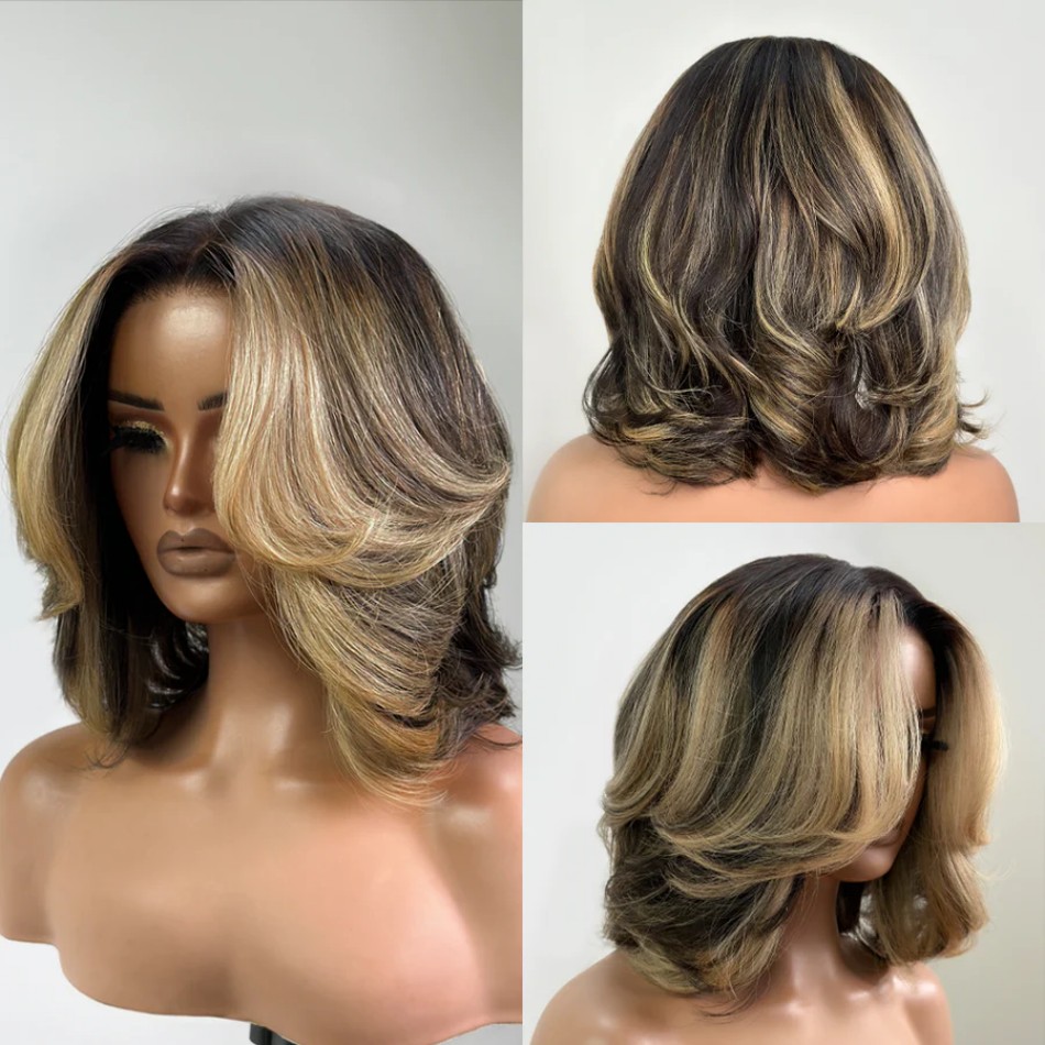 Bob Peruk İnsan Saçı Bal Sarıs - Lace Front Wigs incelemesi ve fiyatı