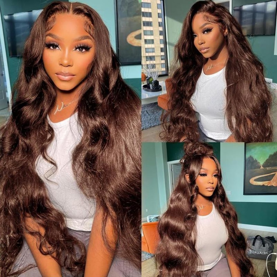Çikolata Kahverengi Peruk, Dal - Hd Lace Frontal Wig Human Hair Pre Plucked incelemesi ve fiyatı